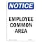 Signmission OSHA Notice, 5" Height, Employee Common Area Sign, 5" X 3.5", Portrait OS-NS-D-35-V-11942 - alternate 1